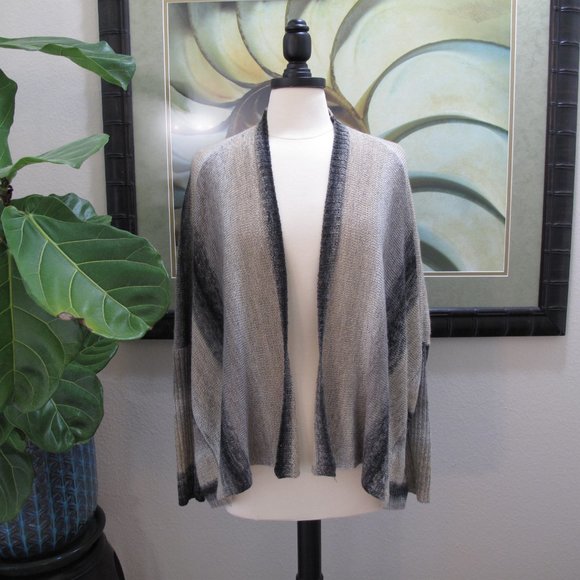 EYESHADOW Neutral Striped Shrug Cardigan - Picture 6 of 10
